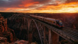 Canyon Sunset Train