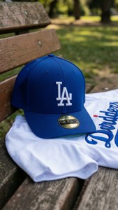 Cap and Jersey on Bench