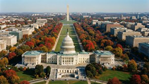 Capitol Autumn Aerial