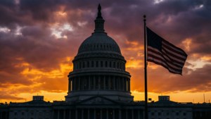 Capitol Sunset Flag