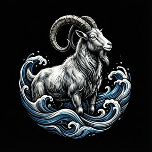Capricorn Sea-Goat Minimal
