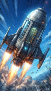 Capsule Spaceship Launch