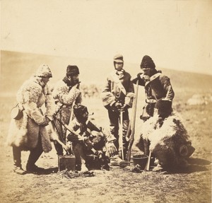 Capt. Pechell & Men of the 77th Regiment - Winter Dress.
