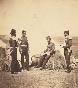Capt. Walker 30th Regiment reading General Orders.