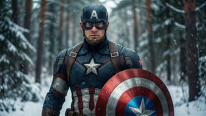 Captain America in Winter