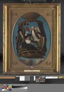 Captain Vincenzo Lunardi with his Assistant George Biggin, and Letitia Anne Sage (née Hoare), in a Balloon
