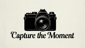 Capture the Moment Typography