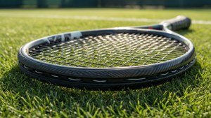 Carbon Fiber Racquet on Grass