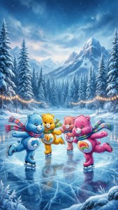 Care Bears Ice Skating