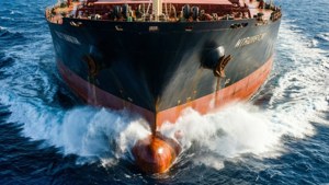 Cargo Ship Bow Wave