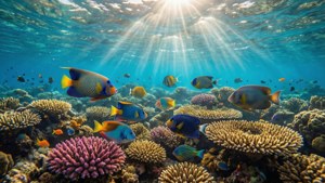 Caribbean Coral Reef Underwater