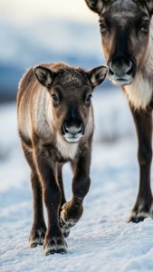 Caribou Calf First Steps