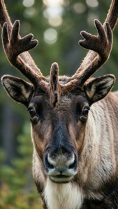 Caribou Close-Up Portrait