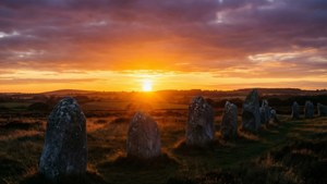 Carnac Sunset Silhouette