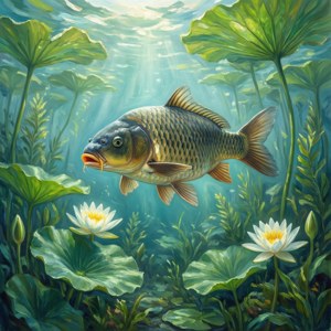 Carp Among Lilies