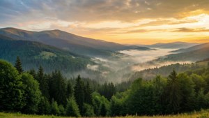 Carpathian Sunrise Panorama