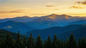 Carpathian Sunset Panorama