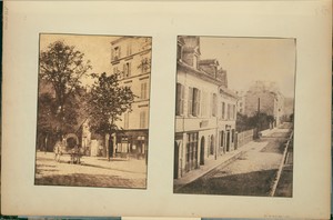 [Cart on a Tree-Lined Street]