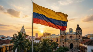 Cartagena Sunset Flag