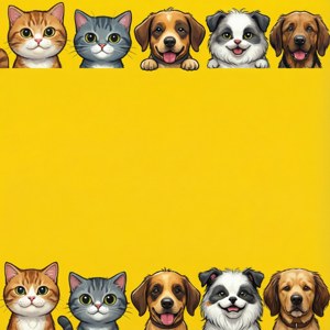 Cartoon Animal Border