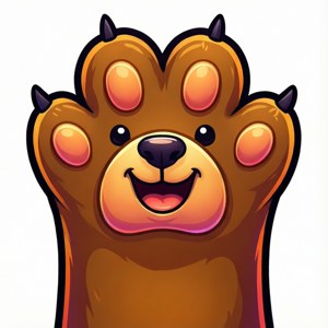 Cartoon Bear Paw
