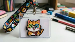 Cartoon Cat Lanyard