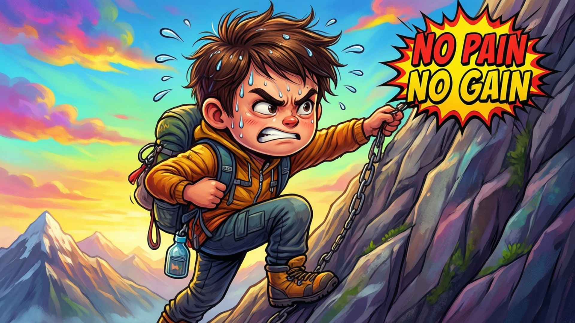 Cartoon Climber by Wallpapers.art Studio