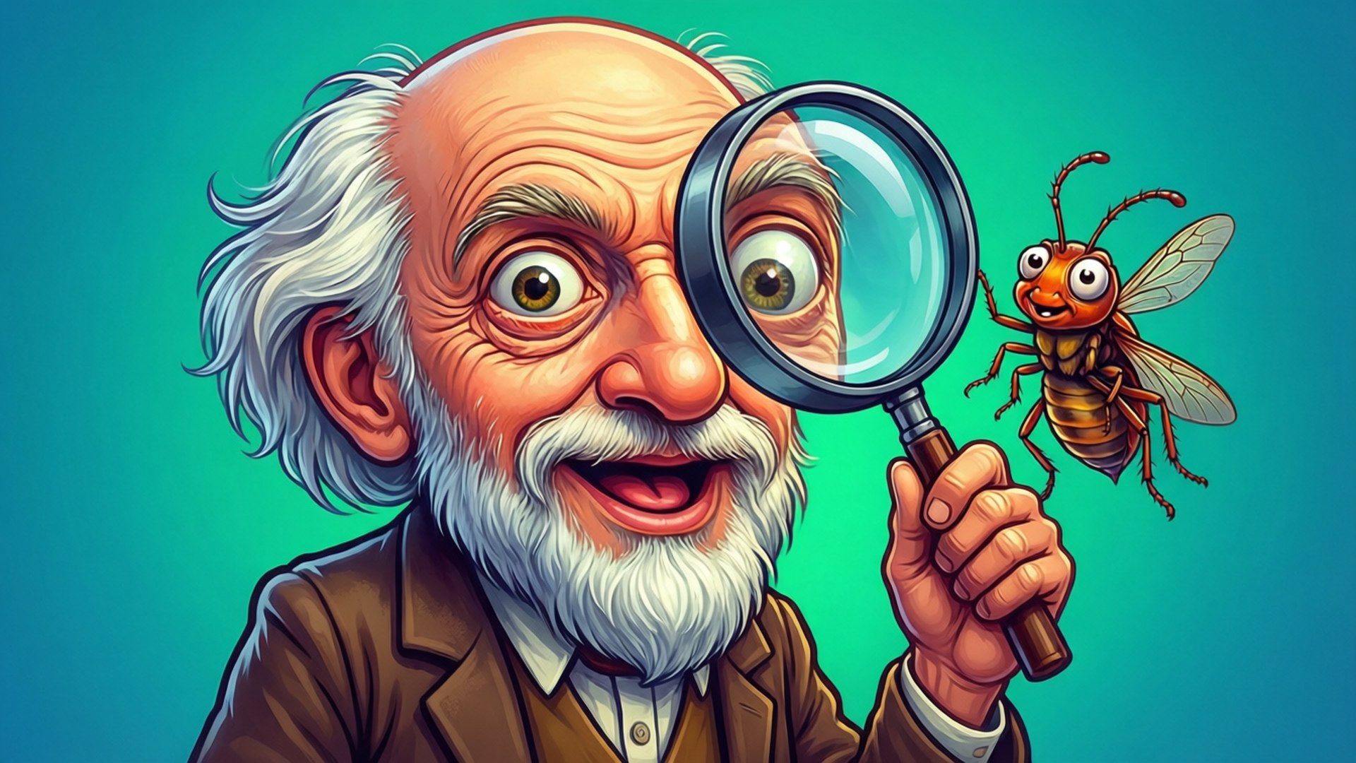 Cartoon Curiosity by Wallpapers.art Studio