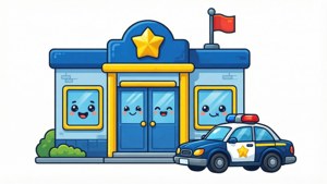 Cartoon Cute Station