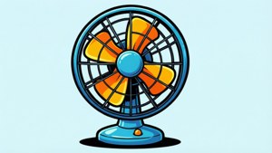 Cartoon Fan Playful Colors