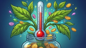 Cartoon Fundraiser Plant