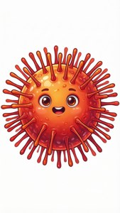 Cartoon Germ Character