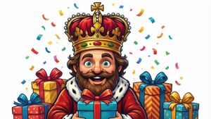 Cartoon Gift King
