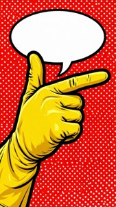 Cartoon Glove Pointing