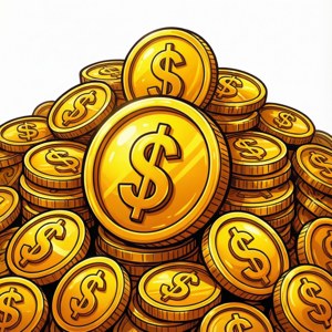 Cartoon Gold Pile