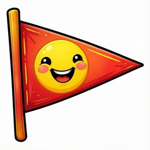 Cartoon Happy Pennant
