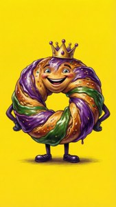 Cartoon King Cake