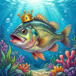 Cartoon King Tilapia