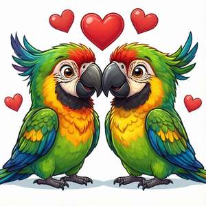 Cartoon Kiss