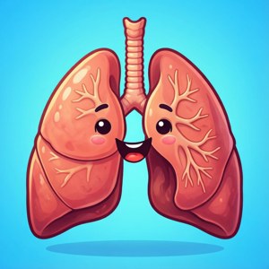 Cartoon Lungs for Kids