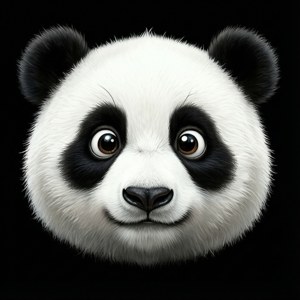 Cartoon Panda Face