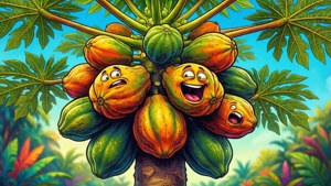 Cartoon Pawpaw Explosion