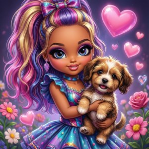 Cartoon Puppy Love