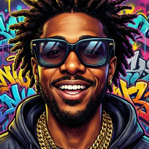 Cartoon Quavo Pop Art
