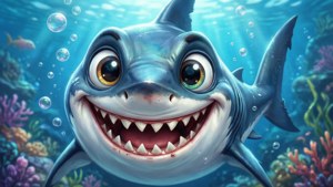 Cartoon Shark Smile