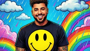 Cartoon Smiley Pop