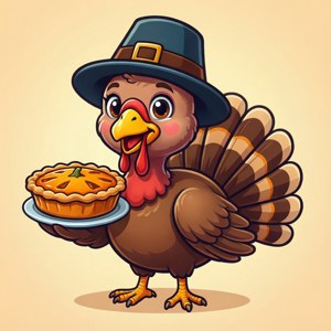 Cartoon Thanksgiving Turkey