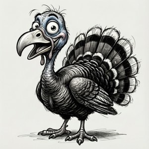 Cartoon Turkey Sketch