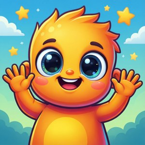 Cartoon Wave Greeting