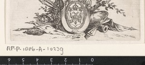 Cartouche met wapen van Rusland